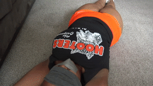 www.asslegsthighsandties.com - Penny Hooters Waitress Tied Up thumbnail